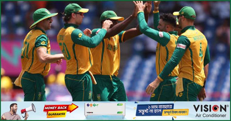 শেষের নাটকীয়তায় দক্ষিণ আফ্রিকার রোমাঞ্চকর জয়